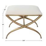 Crossing Small Bench, White - Image 8