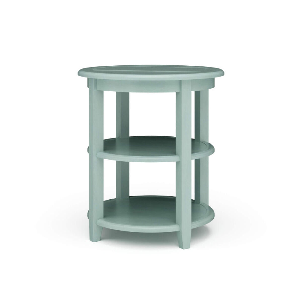 Luna Round 3 Tier Side Table Chairside Tables Blue 2 Luna Round 3 Tier Side Table Chairside Tables Blue 2
