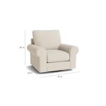 True Custom™ True Custom® Large Roll Arm Swivel Chair - Image 6
