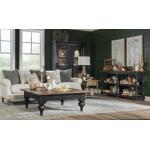 Vintage Market AT Turned Bobbin Leg Console Table Barnwood Oak And Kettle Black CLH4016-106 - Image 7