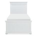 Complete Panel Twin Bed White Finish - Image 3