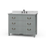 Provence Single Vanity W/ Sink & Marble Top