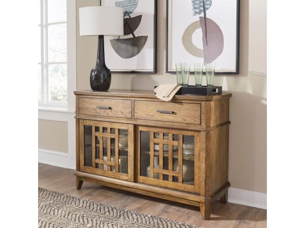 Santa Rosa Server Dining Storage Antique Honey