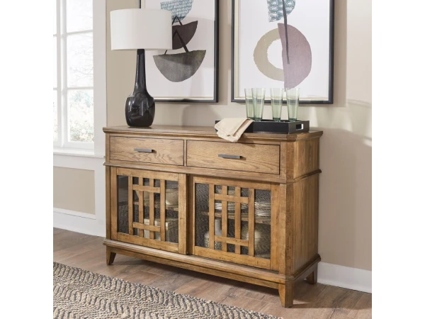 Santa Rosa Server Dining Storage Antique Honey