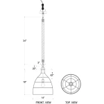 Hampton Rattan Pendant Small - Image 3