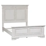 Abbey Park King Panel Bed, Dresser & Mirror - Image 3