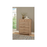 Crafted Oak by Ben & Erin Napier Chest – 5 Drawer Chests Bleached White 10