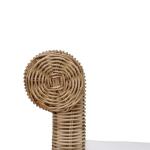 Newport Scalloped Rattan Bench - Image 9