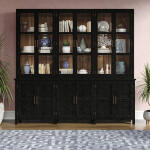 Madrone 12 Door Display Cabinet W/ Glass Shelves - Image 3