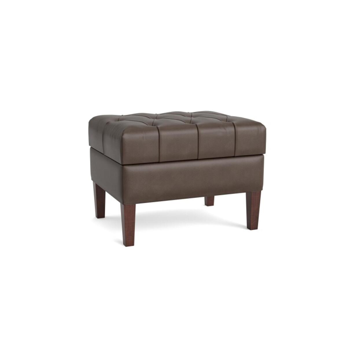 9cc6c74747f77446b4b3b10e5de1985d Dover Leather Rectangle Ottoman - Image 1