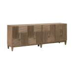 Serenity 82 Inch Accent TV Console Entertainment Stands Brown 20