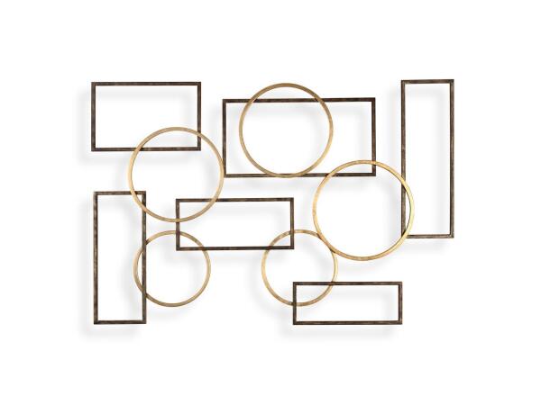 Elias Metal Wall Decor Wall Decor Brown