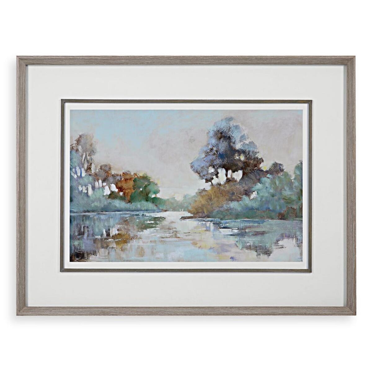 9cfec09bcbb2b0efeec60a3b89a69db8 Morning Lake Framed Print - Image 1