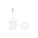 Oceana Rattan Pendant Medium Lighting Black 20