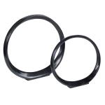 Orbits Ring Indoor-outdoor Sculptures, Black Nickel, S/2 - Image 5
