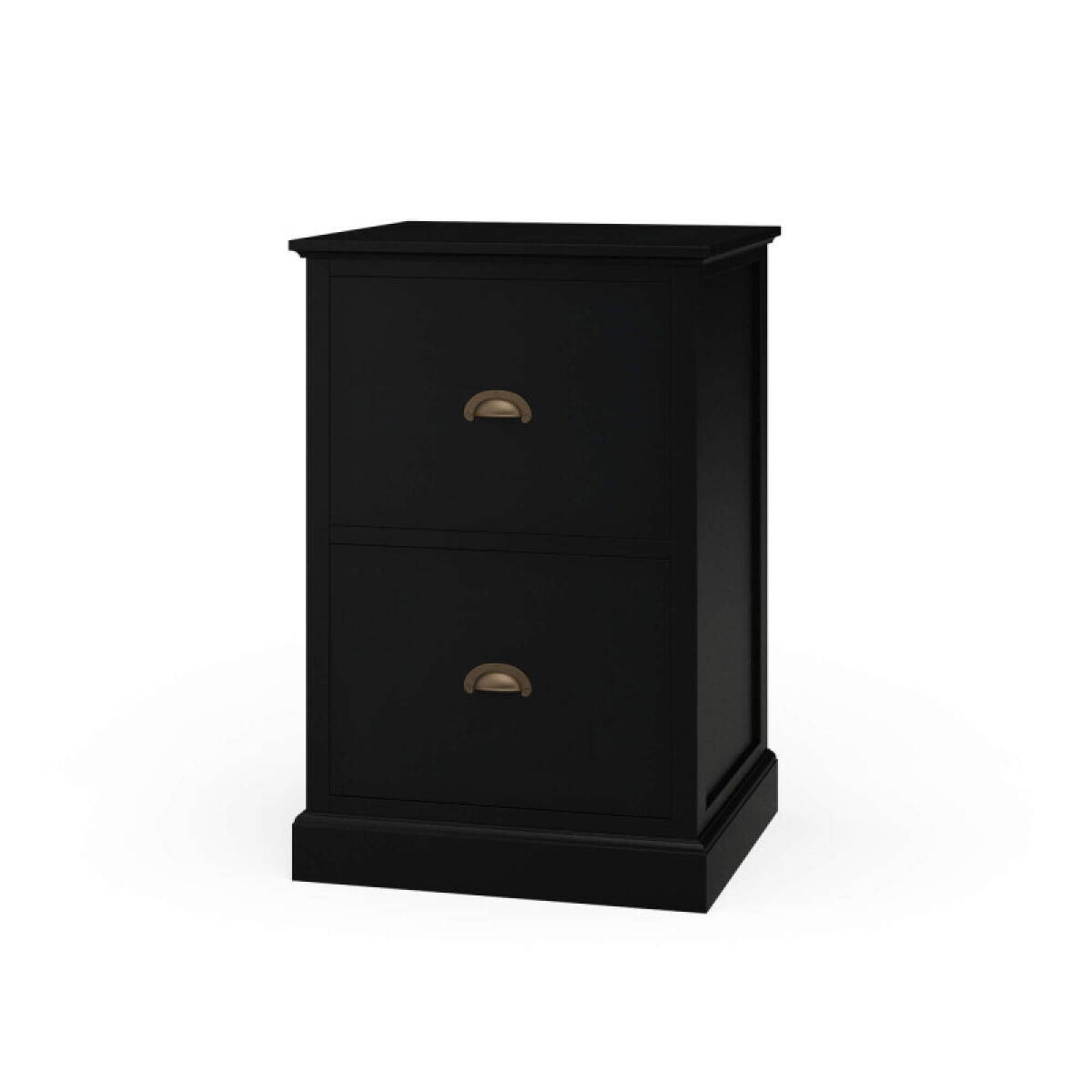 Emerson 2 Drawer Filing Cabinet Office Storage Black 2 Emerson 2 Drawer Filing Cabinet Office Storage Black 2