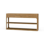 Corte Open Console Table W/ 2 Drawers
