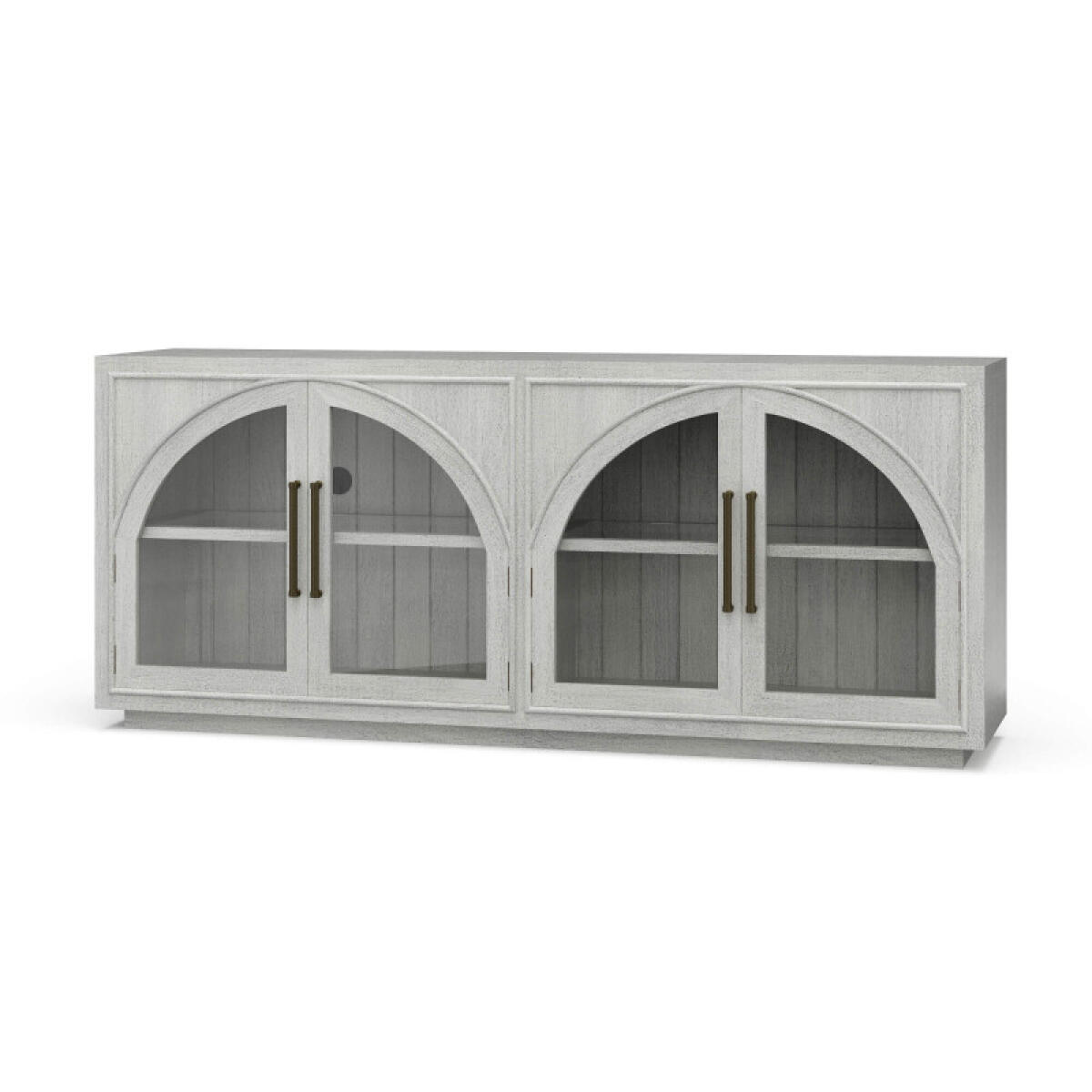 9d1c70bef1852446225f82885e758c06 Vannes 4 Door Sideboard W/ Glass Shelves - Image 1
