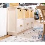 Dakota Storage Unit W/ 3 Drawers & Rattan Baskets - Image 10