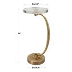 Waveney Drink Table, Brass - Image 12