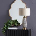 Nessa Carved Leaves Twin Pull Chains Table Lamp Lighting Crestview Collection 11