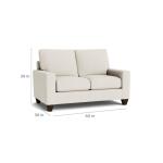 True Custom™ True CustomÂ® Large Track Arm Loveseat Loveseats Bassett Furniture 17