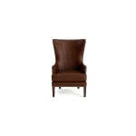 Whitney Leather Wingback Accent Chair