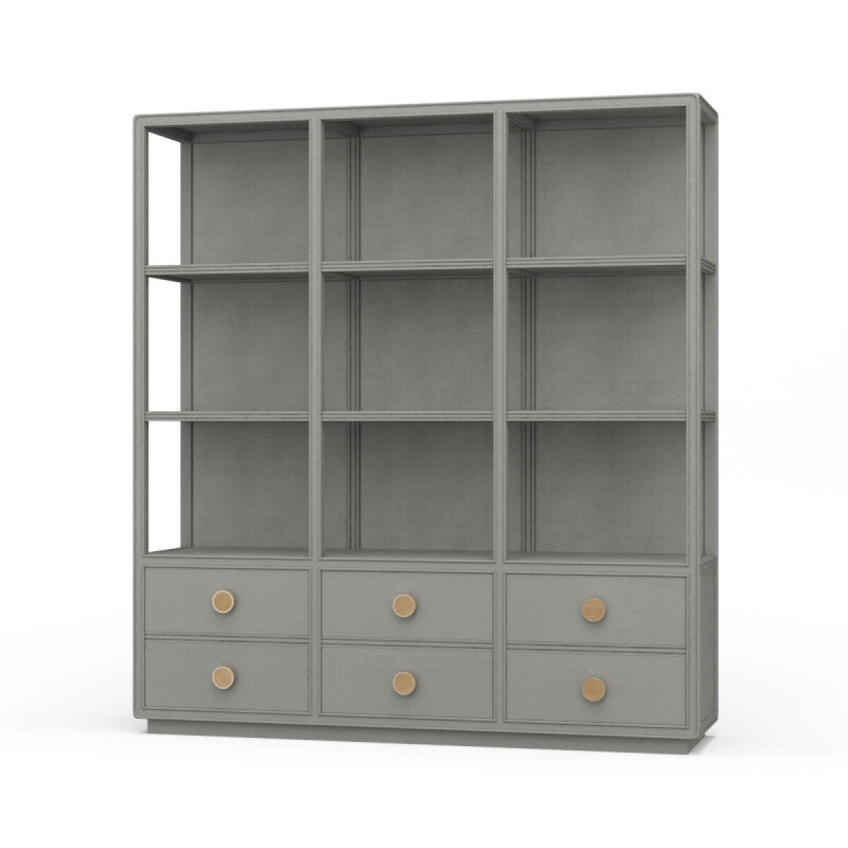 9d9a542d95b9fde00ac89d96ba7a5eb4 Cohan Open Cabinet W/ 6 Drawers W/ Rattan - Image 1