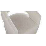 Aries Upholstered Dining Chair with Casters - Image 5