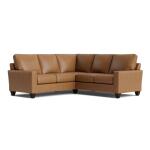 True Custom™ True CustomÂ® Leather Large Track Arm L-Shaped Sectional Sectionals Bassett Furniture 7