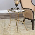 Alayna End Table, Gold - Image 3