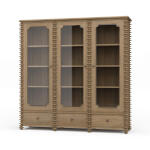 Milano Bookcase W/ 3 Glass Doors