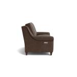 Magnificent Motion Leather Roll Arm Reclining Sofa - Image 4