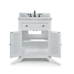 Shutter Vanity W/ Sink & Marble Top - Image 6