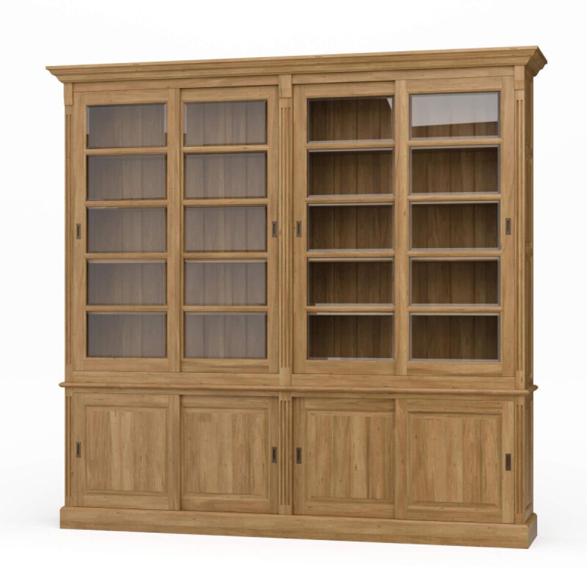 9e3f44184828f68761a504320d0a5013 Hudson 99'' Bookcase W/ Sliding Doors - Image 1