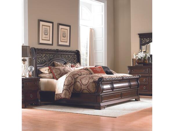 Arbor Place King Sleigh Bed, Dresser & Mirror, Chest, Night Stand Bedroom Sets Bedroom Sets 2