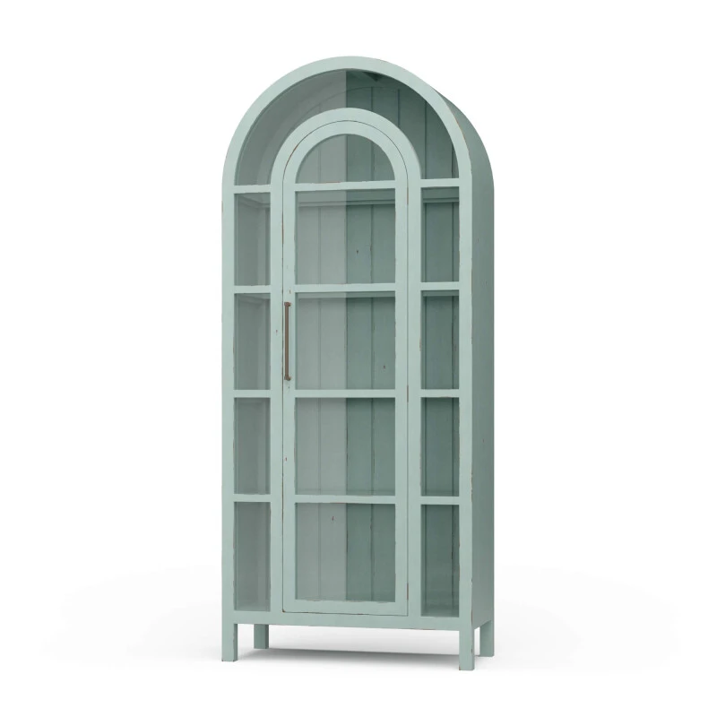 9e5044660ed3395d2886c594e4261564 Vannes Display Cabinet W/ Glass Shelves - Image 1