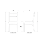 Bahama Dining Chair W/ Upholstered Seat - Image 8