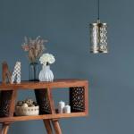 Rosalie Distressed Antique Brass and Glass Pendant - Image 6