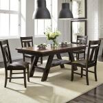Lawson 5 Piece Rectangular Table Set Dining Sets Brown 6