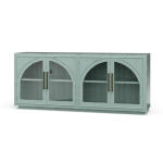 Vannes 4 Door Sideboard W/ Glass Shelves