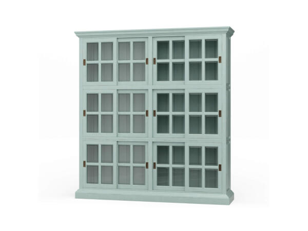 English Bookcase 2 Column Bookcases Blue