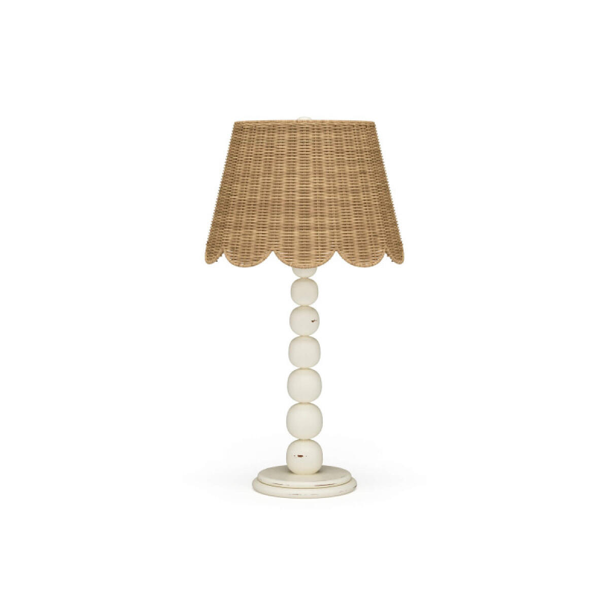 9eaf8dd59f873c2e5760c58dff0c27e4 Cholet Table Lamp W/ Scalloped Shade - Image 1