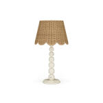 Cholet Table Lamp W/ Scalloped Shade