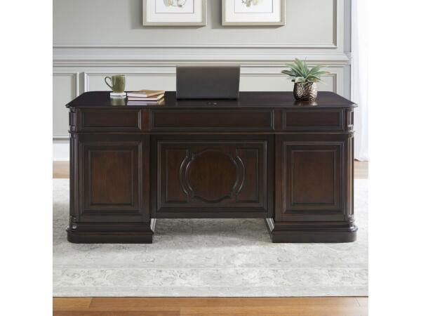 Brayton Manor Jr Executive Desk Desks Brown