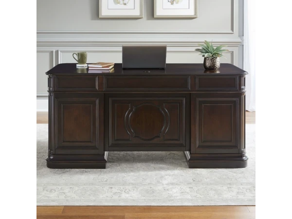 Brayton Manor Jr Executive Desk Desks Brown