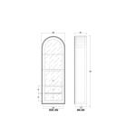 Vannes Single Door Display Cabinet - Image 9