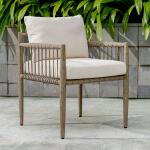 Borneo Outdoor Dining Chair Outdoor Dining Chairs Cream 40