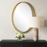 Rhodes Oval Mirror Mirrors Gold 14