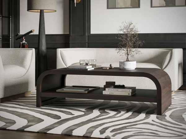 Vannes Coffee Table W/ Shelf Cocktail & Coffee Tables Bramble 16